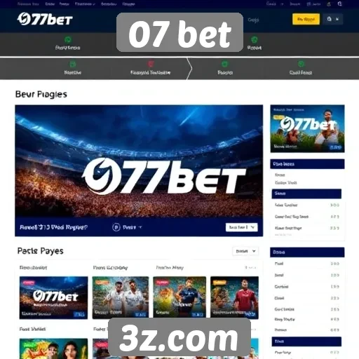 Análise das funcionalidades do site 07 bet